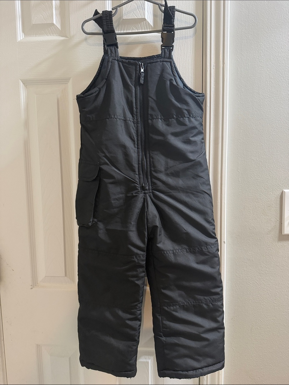 London Fog Black Kids Snow Bib Overalls